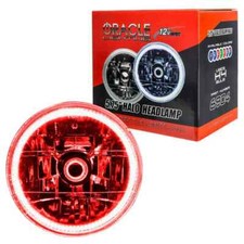 Oracle Lighting Pre-Installed 5.75" Sealed Beam Headlight Red Halo 6904-003