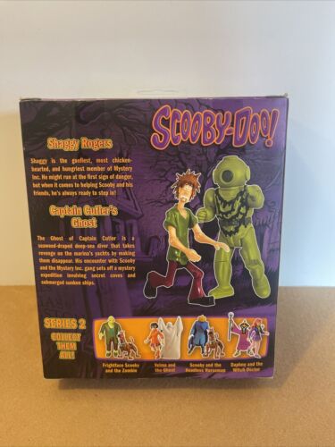 Hanna Barbera Scooby-doo Series 2 Shaggy & Captain Cutler's Ghost Figures NEW - Picture 2 of 6