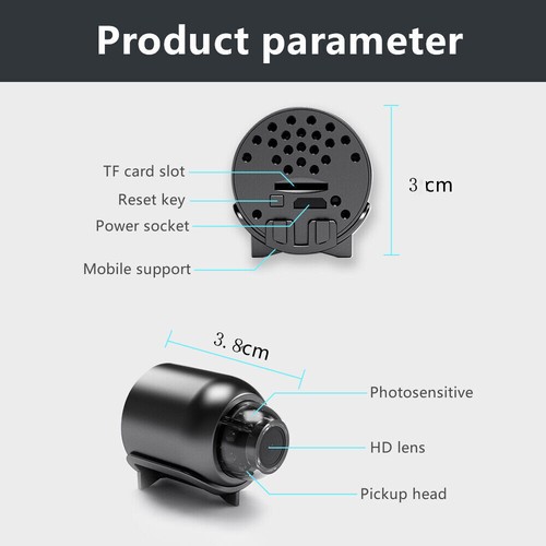 Mini Camera 1080P HD Video Motion Night Vision Cam Wifi Camcorder Security X5 - Picture 11 of 12