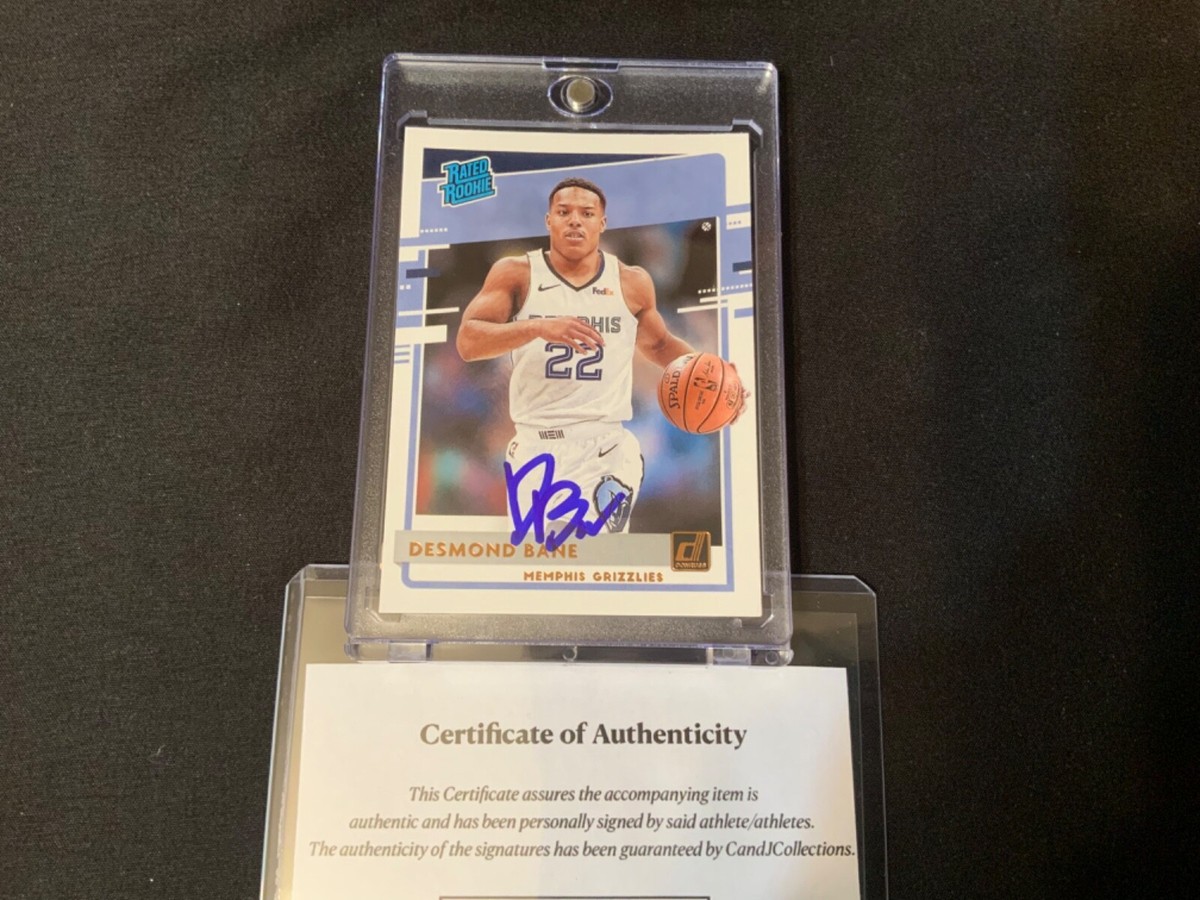 DESMOND BANE AUTO RC Signed RATED ROOKIE 2020-21 PANINI
