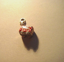 Charm Anhänger Silber 925 Englischer Schulbus 3D massiv !