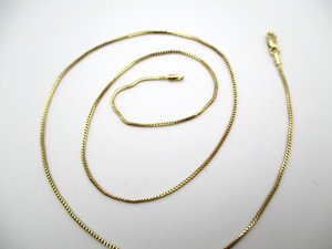 14K Yellow Gold Foxtail Chain Necklace 18" [N111]