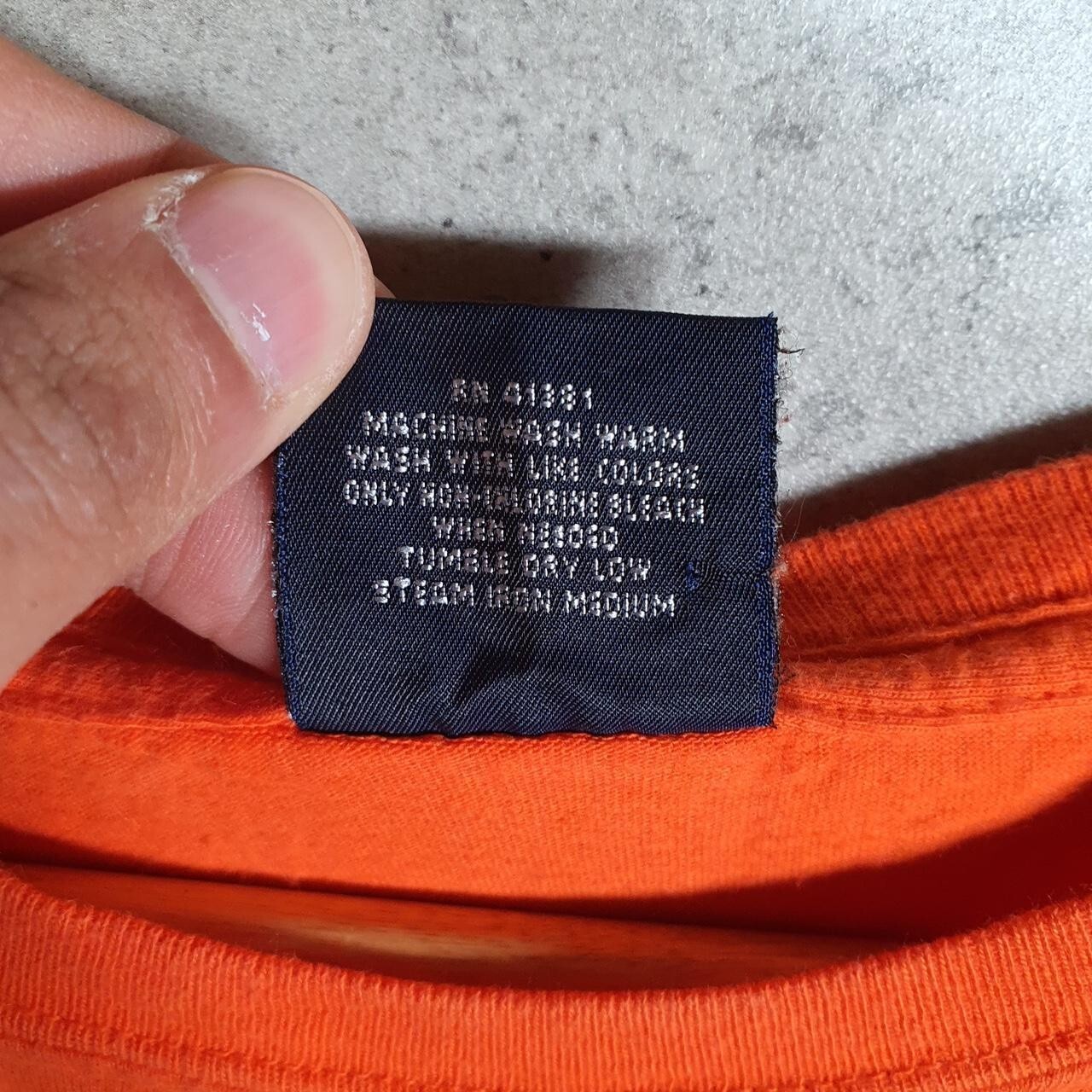 Polo Ralph Lauren vintage uomo XL arancione ricamata vestibilità classica pony