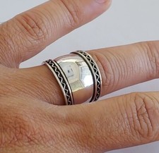 Moroccan Ring Simple Silver Berber Tribal Handmade Ethnic Traditional Vintage