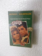 John Travolta Olivia Newton John Grease Rare Cassette Tape India Clamshell 1996
