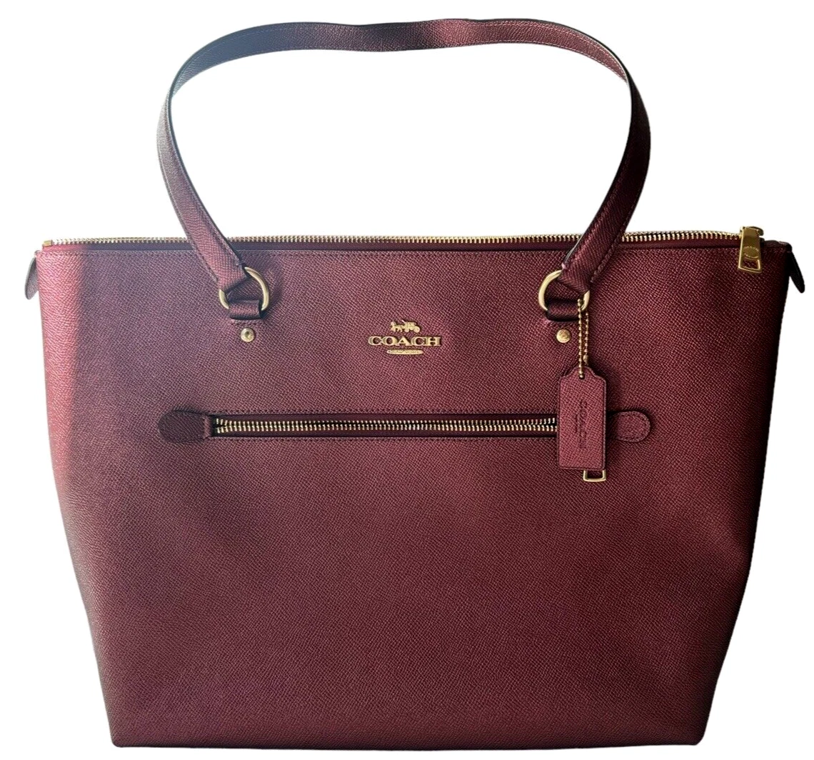 COACH METALLIC WINE GALLERY SHOULDER TOTE HANDBAG PURSE LARGE H1966-F87684  | eBay