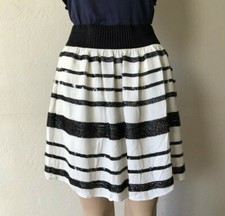 Anthropologie Maeve Sequined Band Skirt Size M