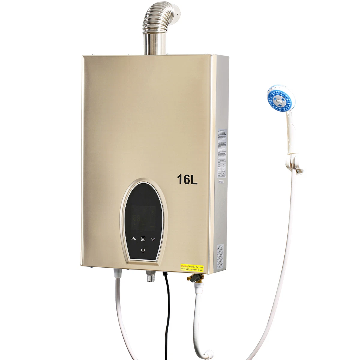 16L /min Natural Gas Tankless Hot Water Heater 32KW On-Demand NG Water  Boiler | eBay
