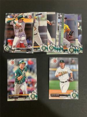 2017 Bowman Oakland A's Athletics Team Set 14 Cards With Prospects & Draft