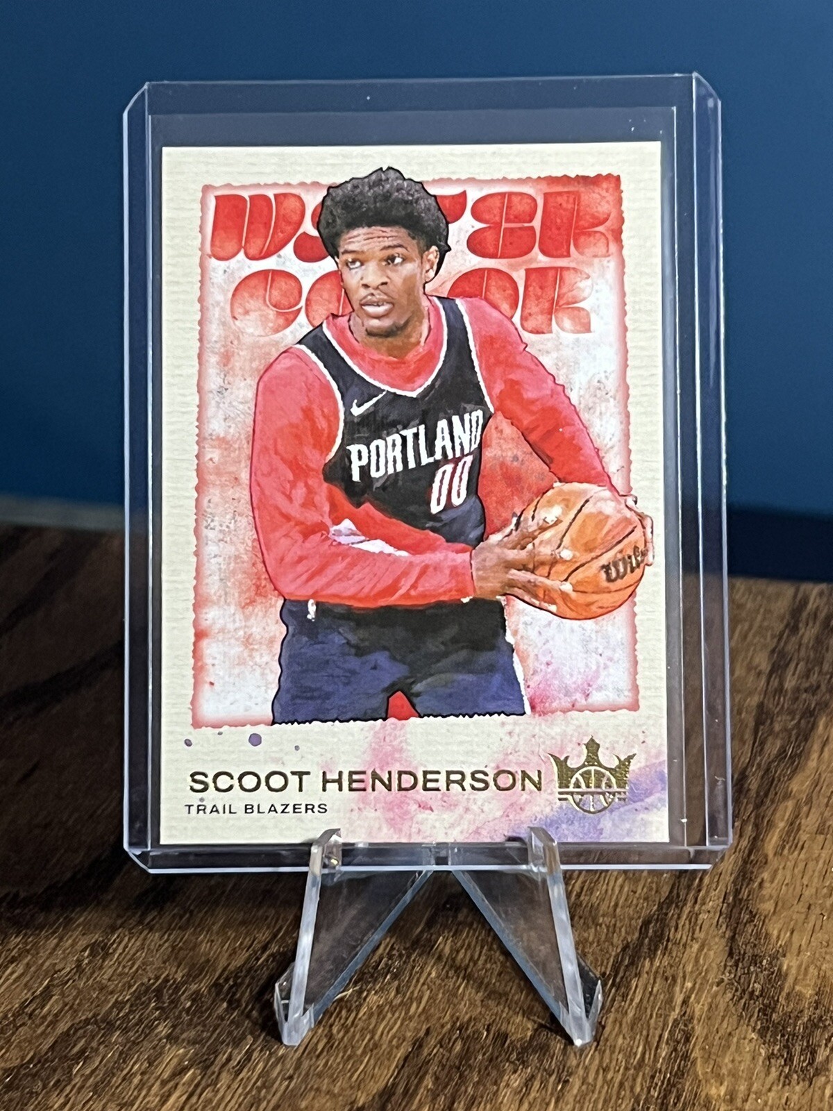 Scoot Henderson 2023-24 Panini Court Kings Water Color #15 RC Rookie