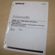 CATERPILLAR 120H 135H MOTOR GRADER NA Electrical System WIRING Schematic Manual