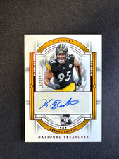 2023  National Treasures Keeanu Benton RC Auto RED #137 Steelers Rookie #d 68/95