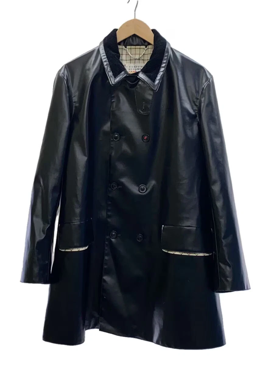 Maison Margiela Black Coats, Jackets & Vests Cotton Outer Shell