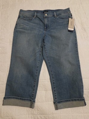 NYDJ Women's Marilyn Crop Lift Tuck Cuffed stretch Jeans-Size 16-NWT (MSRP $89)