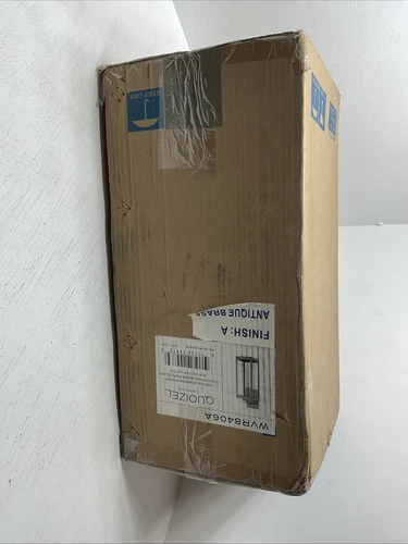 Quoizel Lighting Westover 1-Light Outdoor Wall Lantern, WVR8406A -Antique Brass - Picture 5 of 6