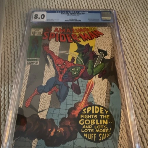 Marvel Comics Amazing Spider-Man #97 CGC 8.0 Key Issue Bronze Age 1971