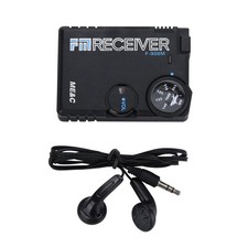 110-140MHZ Air Band Radio AM Receiver Aviation Band Receiver Airport W/ Headset