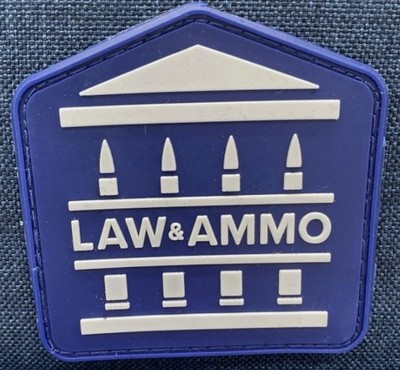 SHOT   Show 2026 GOA  Law & Ammo  custom PVC Morale Patch, Hook & Loop, NEW!
