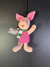 Disney Winnie The Pooh Piglet Christmas Bean Bag Plush 4  