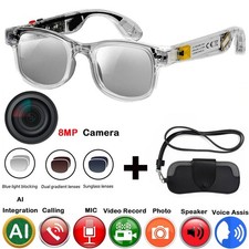 AI Smart Glasses with Photo Video Recording AI Translation and 8MP Camera