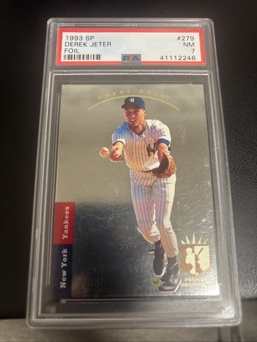 1993 SP DEREK JETER RC #279 Foil Rookie HOF New York Yankees PSA 7