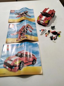 LEGO 31023 Creator Racer/Boat/Helicopter, 31024 Car/Plane/Dinosaur complete