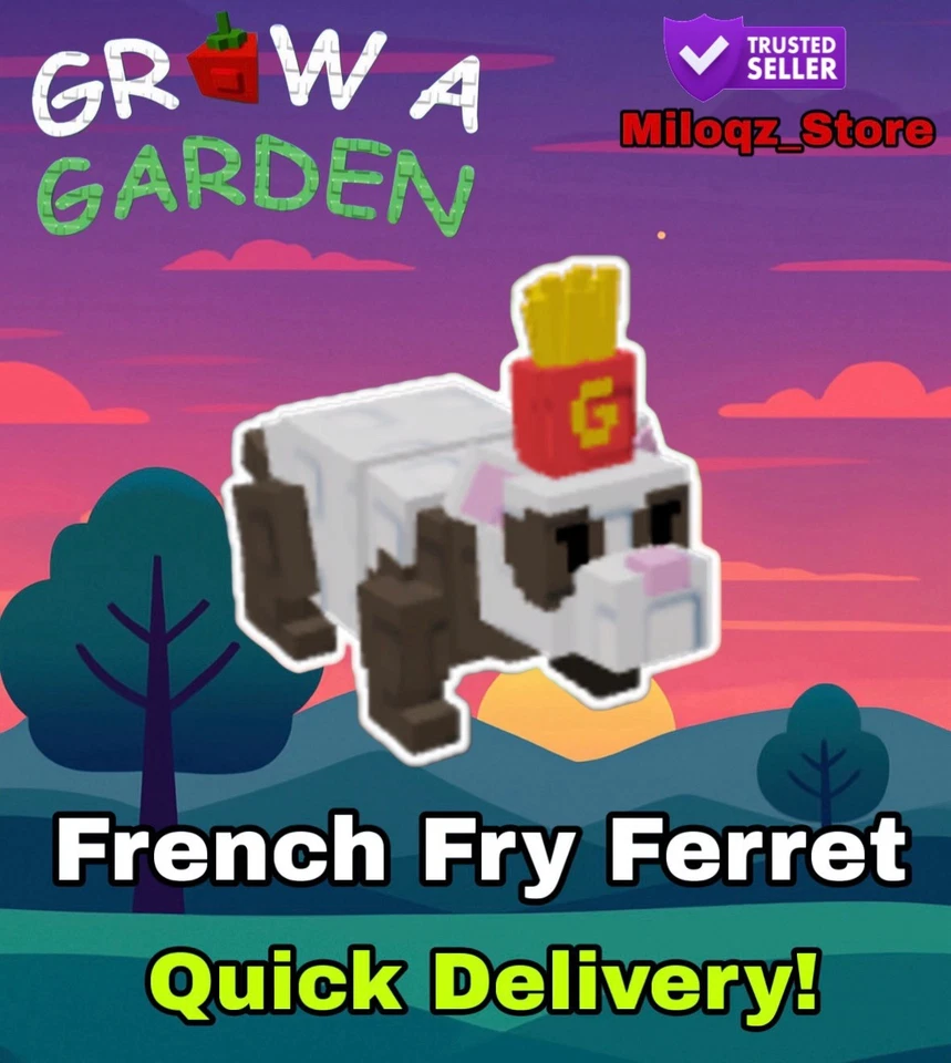 5 x  French Fry Ferret  | Grow A Garden 🪴 | Instant Delivery 🚚 | Cheap💸