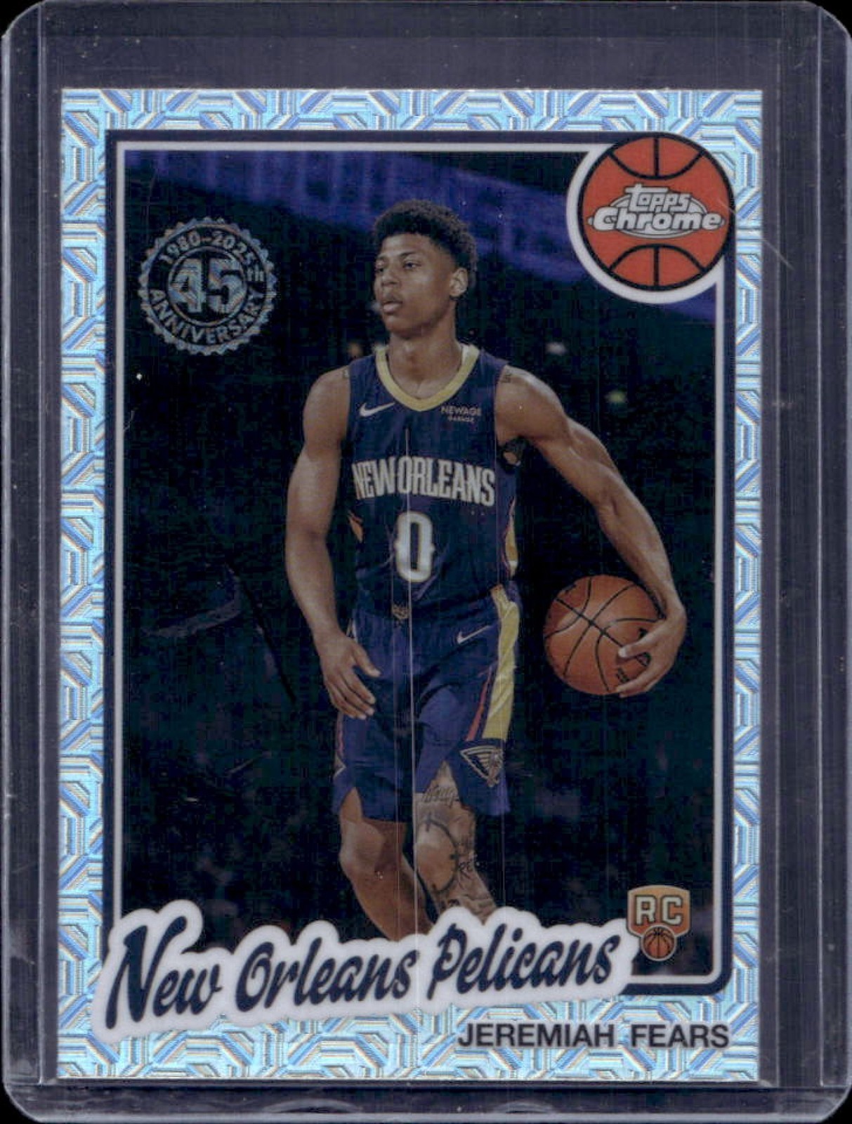 2025-26 Topps Jeremiah Fears 1980-81 Chrome RC Mojo Refractor #TC-JF Pelicans