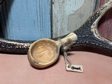 Handmade birch coffee spoon in the style of a kuksa from Japan