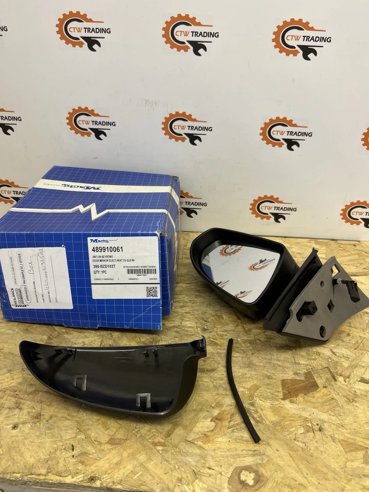 TYC 388-BZD103T Right Driver Side OS Door Wing Mirror Electric Heated Black — 第 2/4 张图片