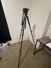 Manfrotto MT055XPRO3 3-Section Aluminum Tripod with MVH502AH Fluid Video Head