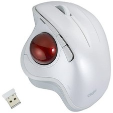 Digio2 trackball mouse, adjustable angle, wireless, 5 buttons, optical, white