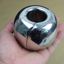 Stainless Steel Scrotum Pendant Restraint Lock Ring Chastity Devices Training