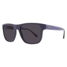 Emporio Armani Polarized Dark Grey Square Men's Sunglasses EA4163 508881 56