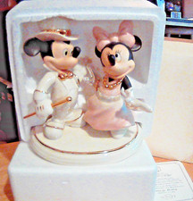 Lenox Disney Dancing Til Dawn Mickey Minnie Figurine – 24k Gold – COA