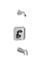 MOEN Genta LX Tub Shower Faucet Trim Kit Chrome 1-Handle No Valve or Shower Head