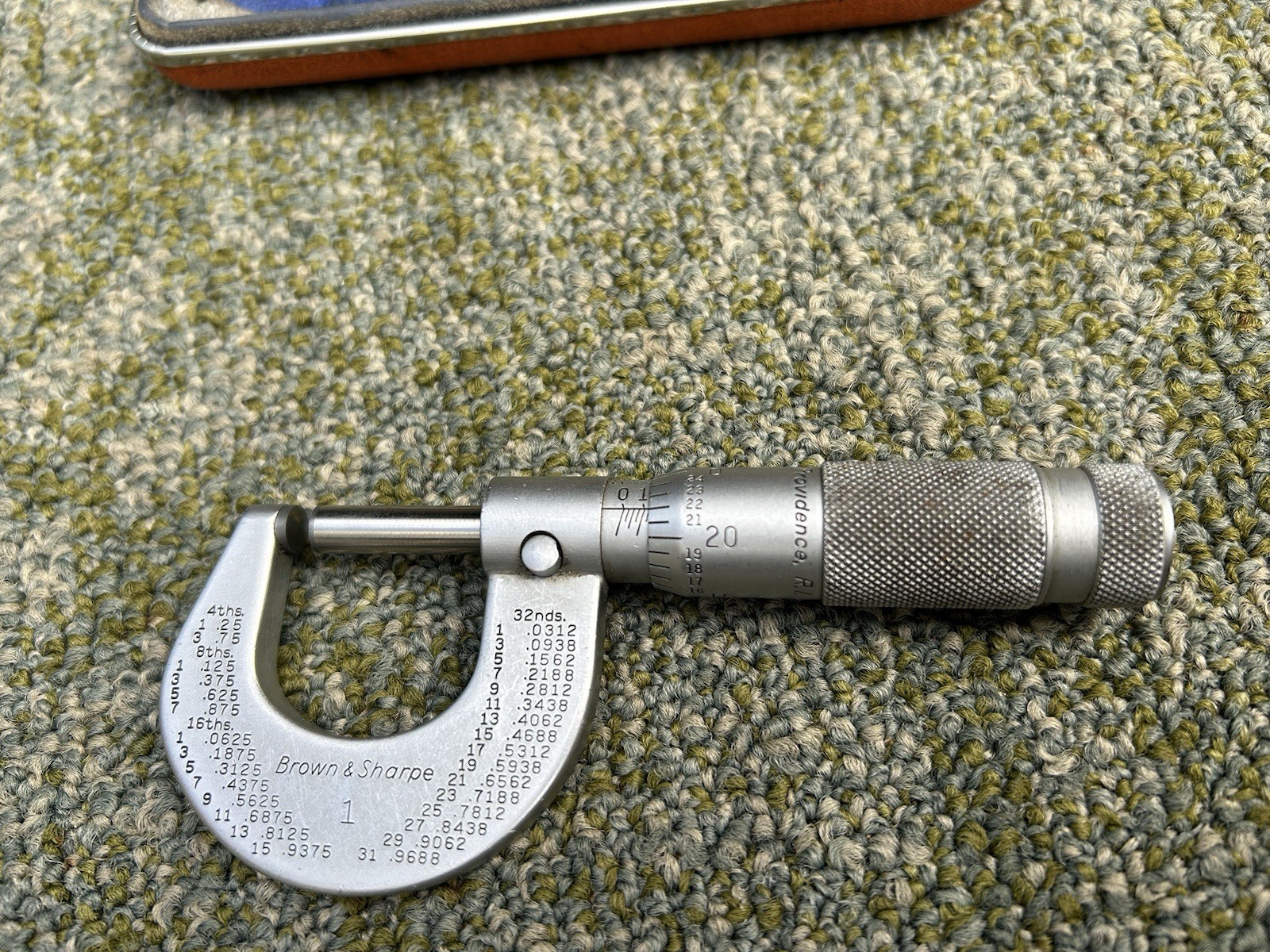 Vintage Brown and Sharpe No. 1 Outside Micrometer 0-1" in Original Case