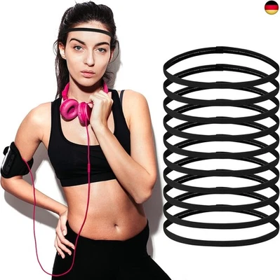 MARKE CHSTARINA Chstarina 10 Stück Sport Haarbänder Damen Herren, Sport Stirnbänder Elastische H