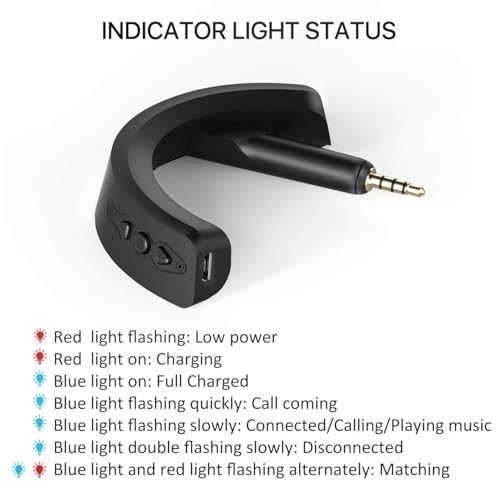 Bluetooth 5.0 Adapter for Bose QC15 Headphones with Mic & Volume Control - Picture 6 of 8