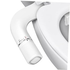 Ultra-Slim Bidet Attachment for Toilet - Dual Nozzle Frontal Rear 1 Silver