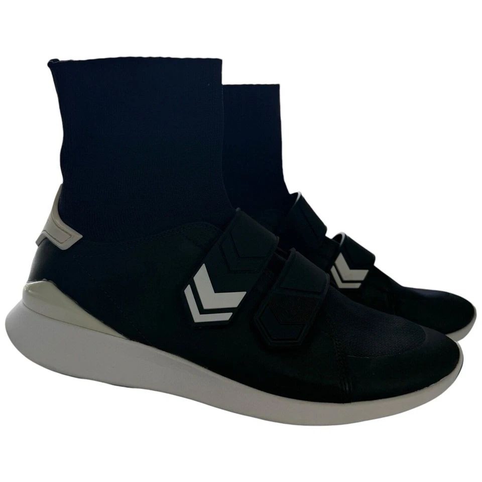 Tory Burch Deportivas Mujer Chevron Correa Cuero Parte Superior Alta Calcetín Tenis Talla 10.5 Foto 2 de 4