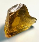 Amber Translucent Slag Art Glass Cullet  13.2 oz  3.5" X 2 .5" X  3" — photo 6