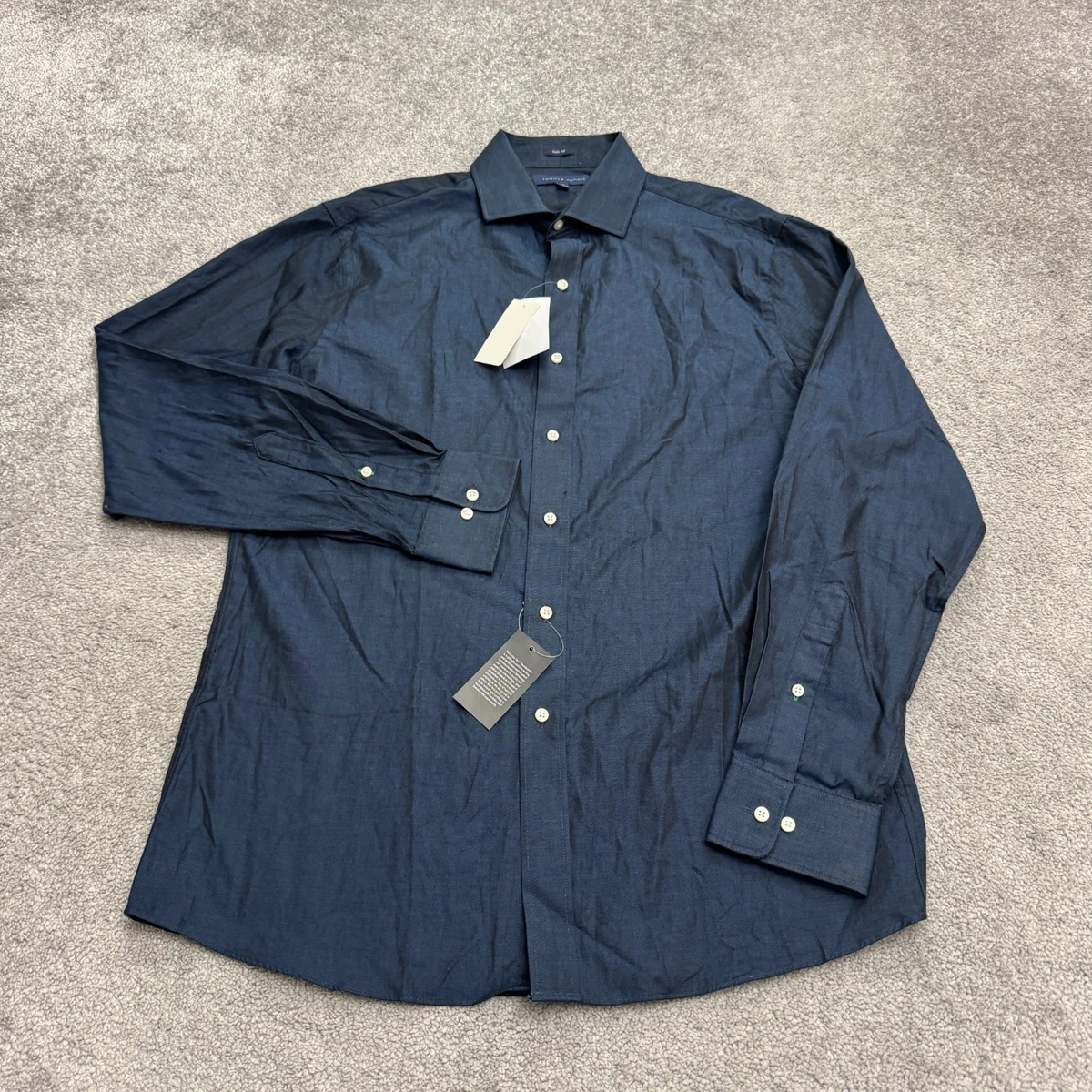 Tommy Hilfiger Slim Solid Dress Shirts for Men for sale | eBay Tommy Hilfiger Slim Solid Dress Shirts for Men for sale | eBay