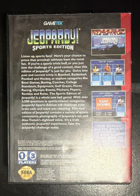 Jeopardy! Sports Edition - GEN Sega Genesis - GameTek - Good Condition