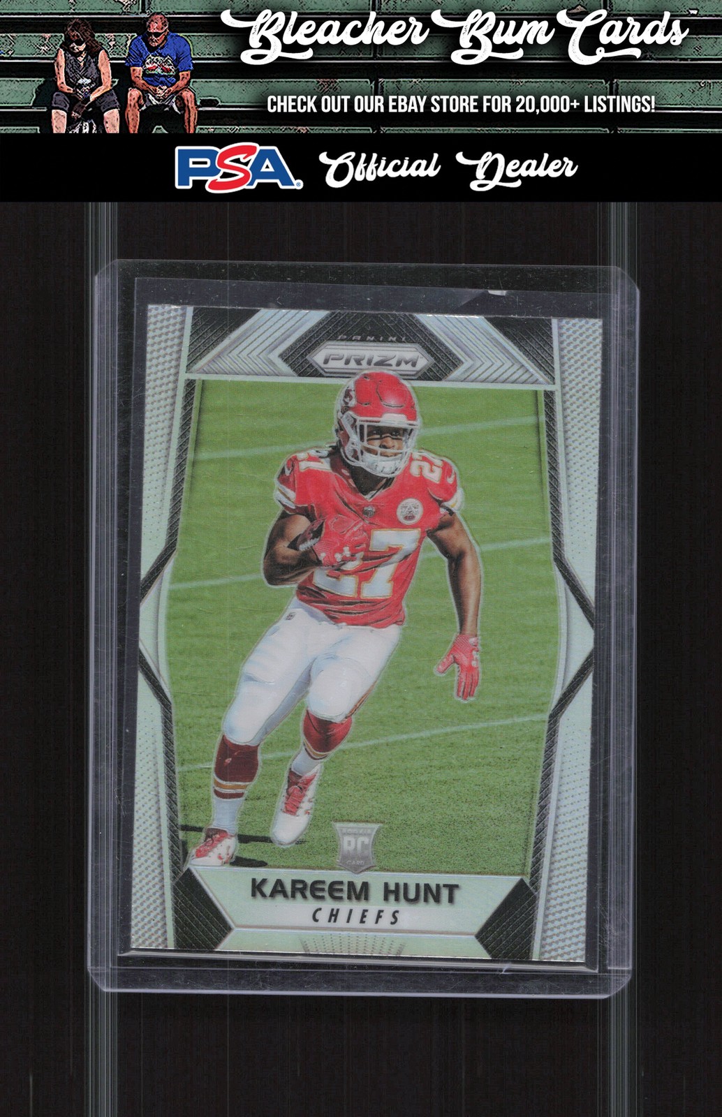 2017 Panini Prizm 253 Kareem Hunt Silver Prizm