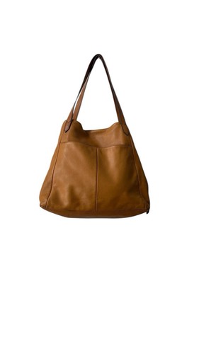 Margot New York 100% Caramel Brown Leather Tote - Picture 6 of 14