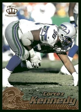 1996 Pacific Crown Collection Gold Cortez Kennedy Seattle Seahawks #407