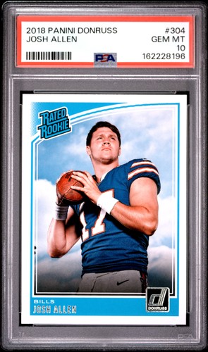 2018 Donruss Rookie Josh Allen PSA 10