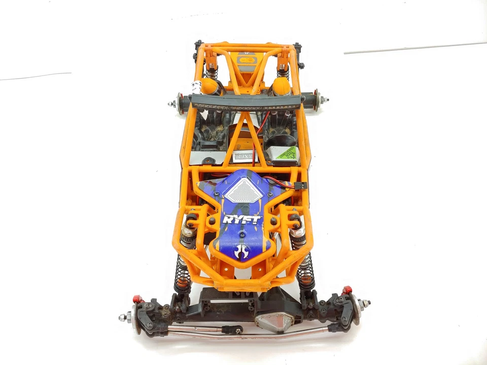 AXIAL RBX10 Ryft 4WD 1/10 Rock Bouncer Roller Slider w/ Orange Cage Upgraded - Image 2 of 4