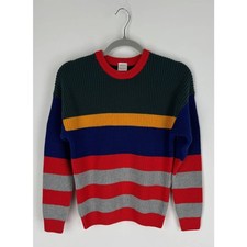 Hanna Andersson Striped Kids Crewneck Cotton Sweater Boys Size 10 Year 140CM